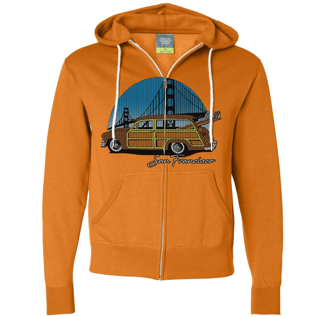 San Francisco Knit Style Woody Zip-Up Hoodie