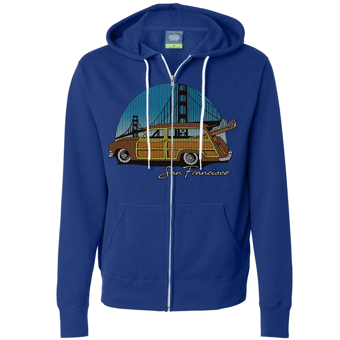 San Francisco Knit Style Woody Zip-Up Hoodie