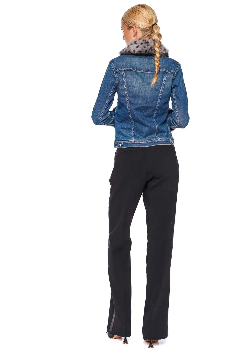 Shea Shearling Denim Jacket