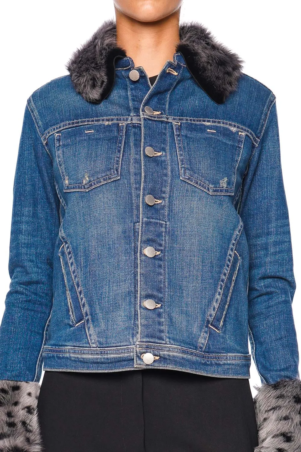 Shea Shearling Denim Jacket