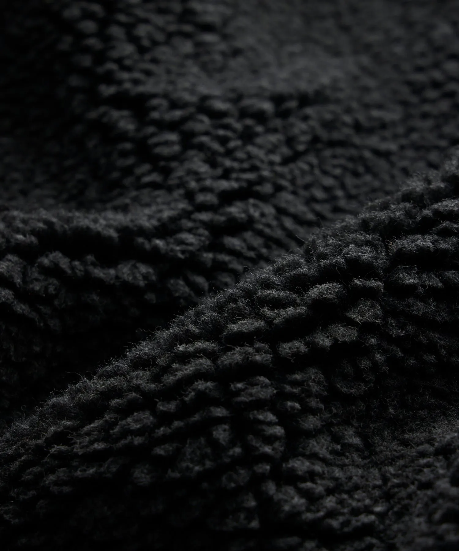 Sherpa Snap Pullover in Charcoal