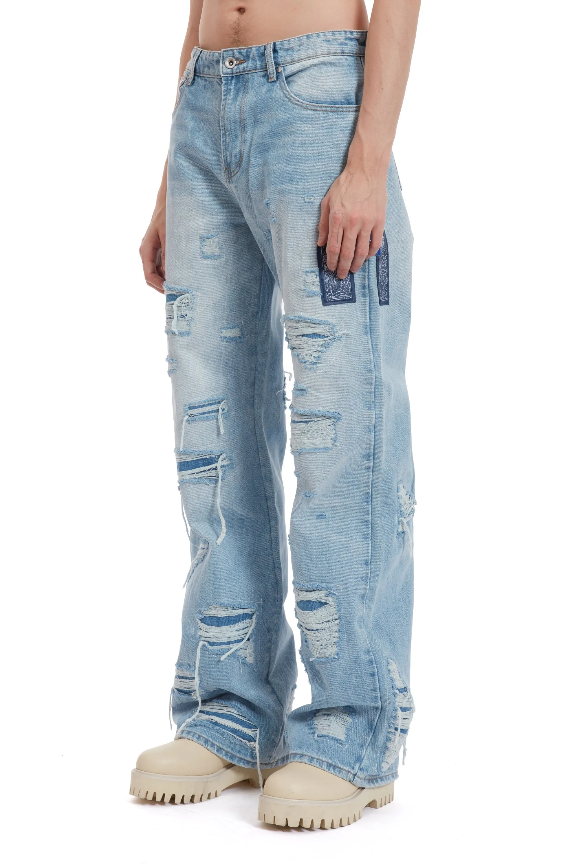 SIDE PATCH RELAXATION DENIM