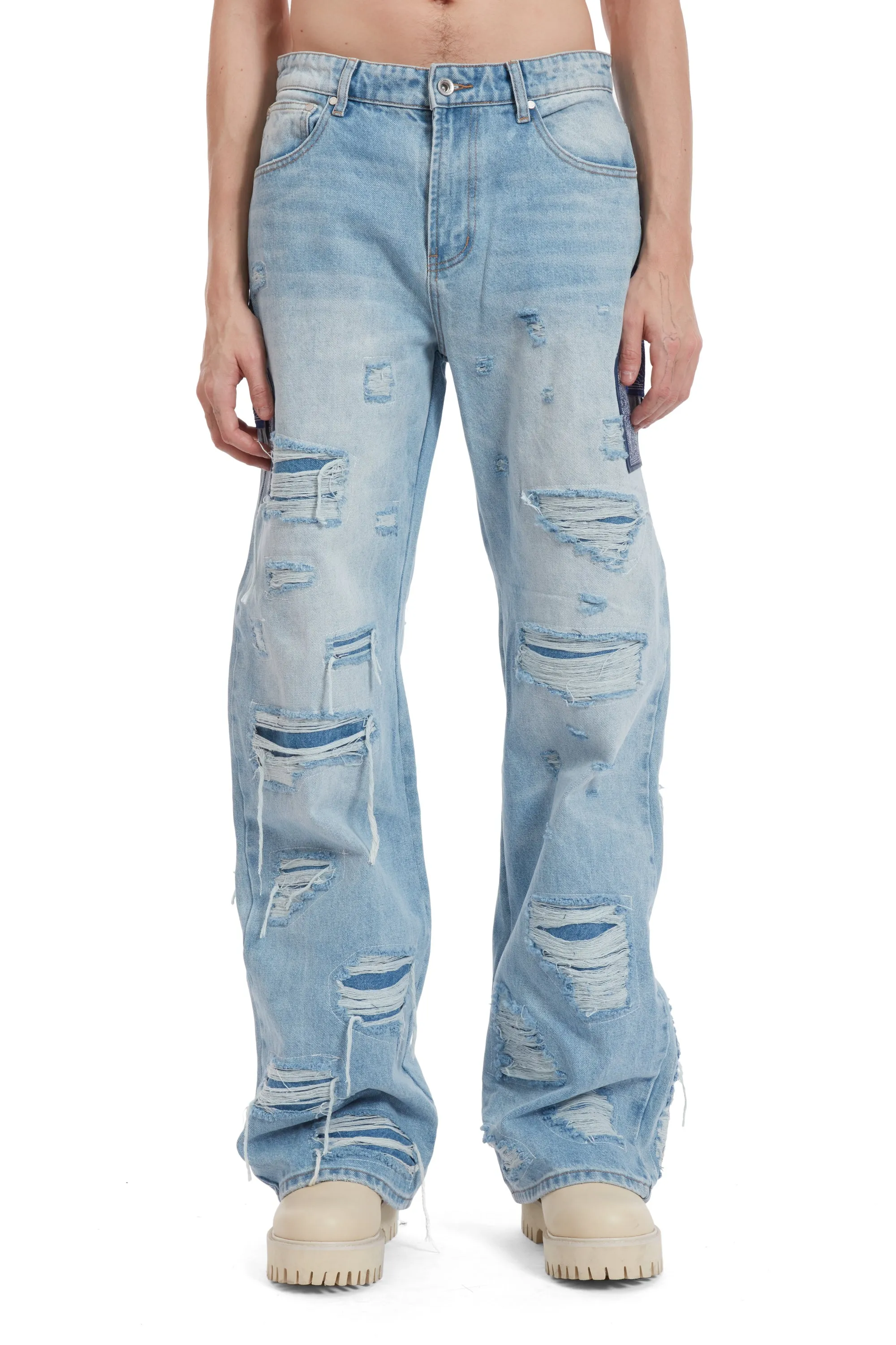 SIDE PATCH RELAXATION DENIM