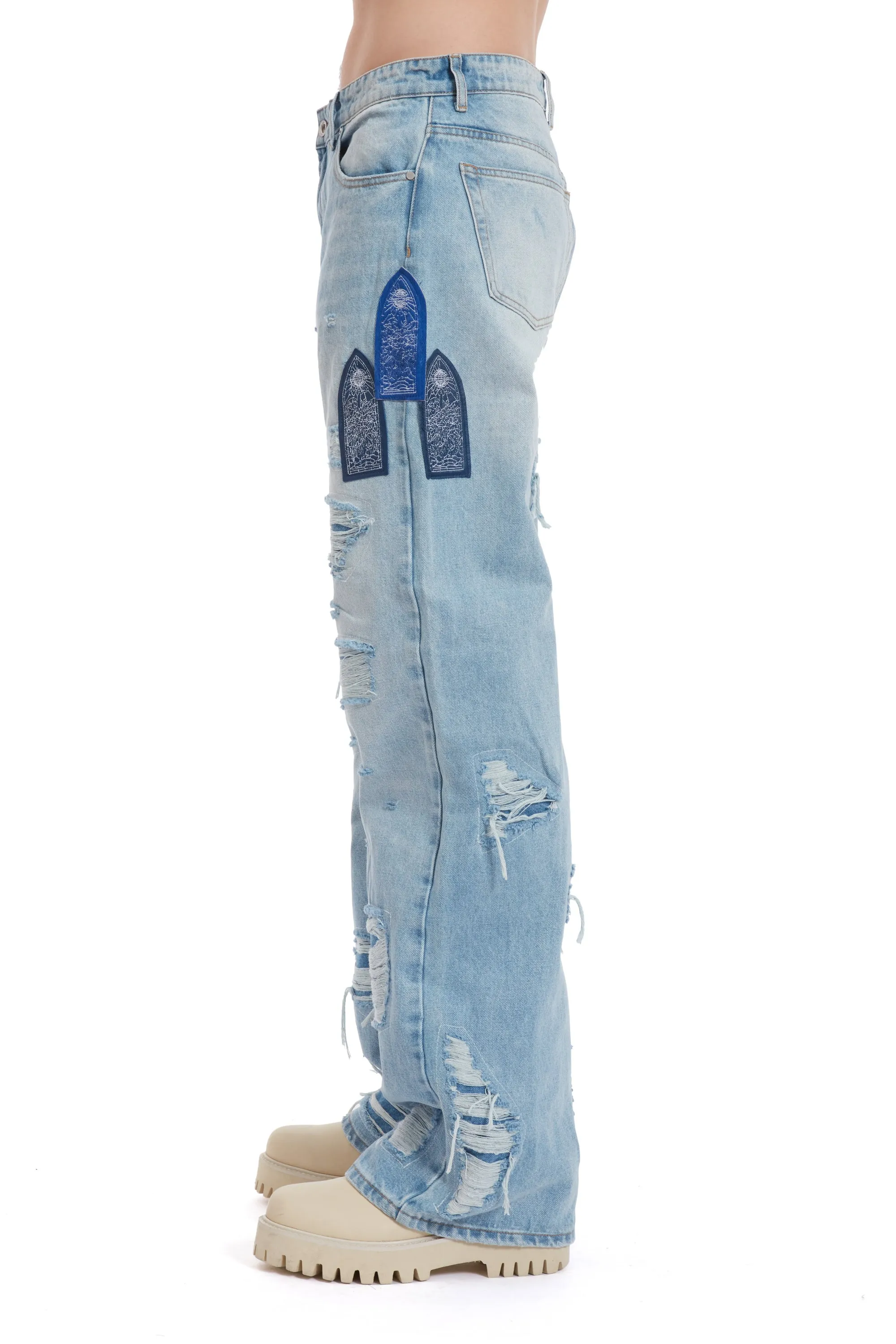 SIDE PATCH RELAXATION DENIM