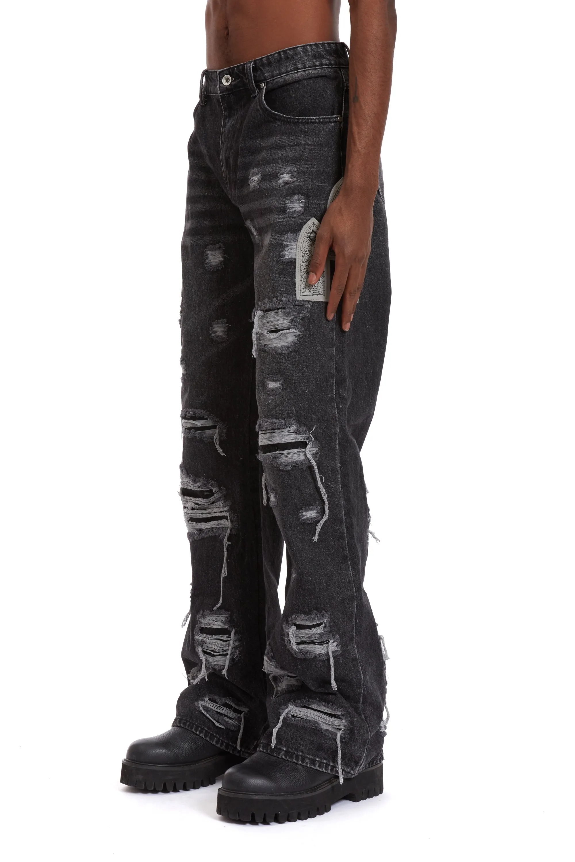 SIDE PATCH RELAXATION DENIM
