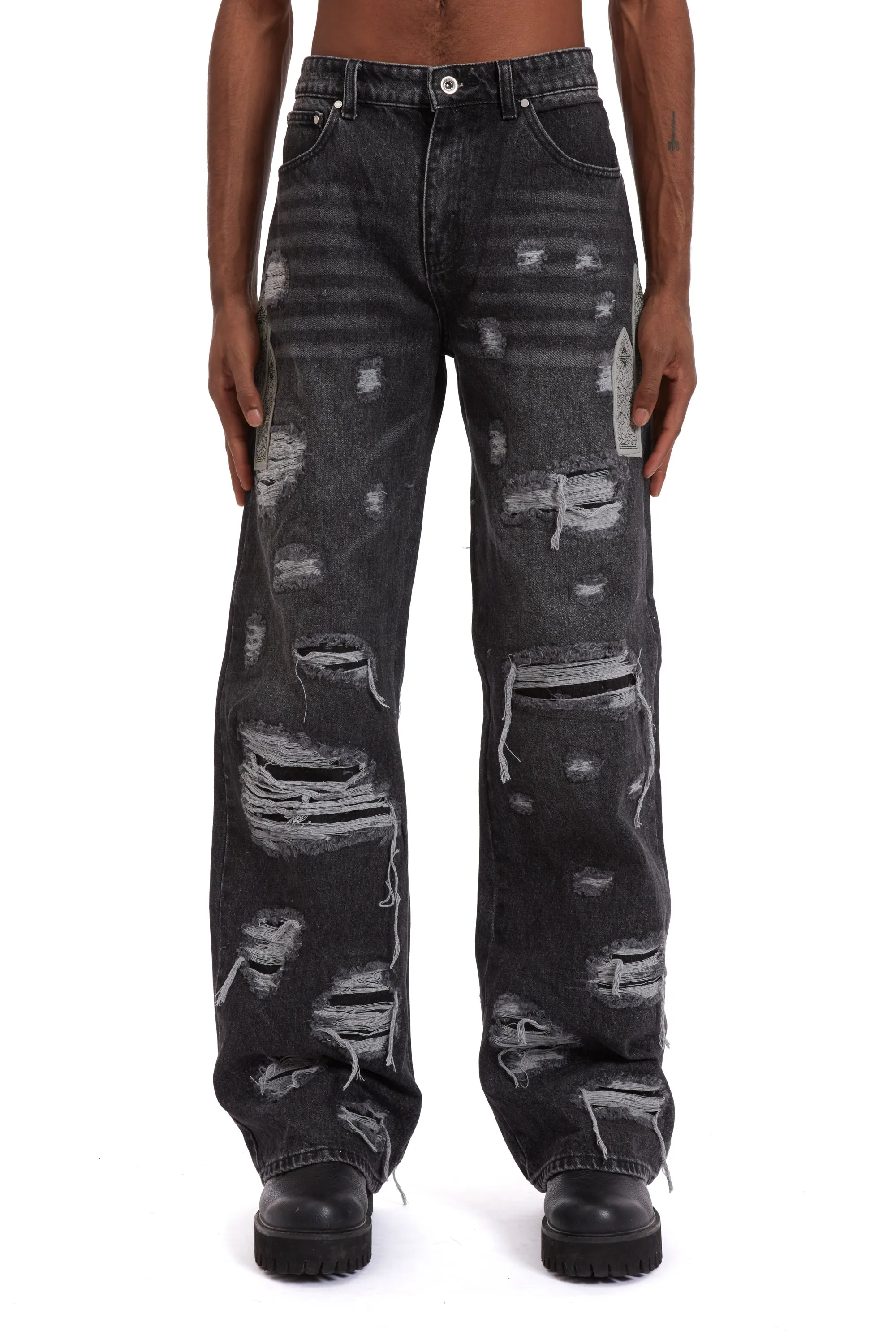 SIDE PATCH RELAXATION DENIM