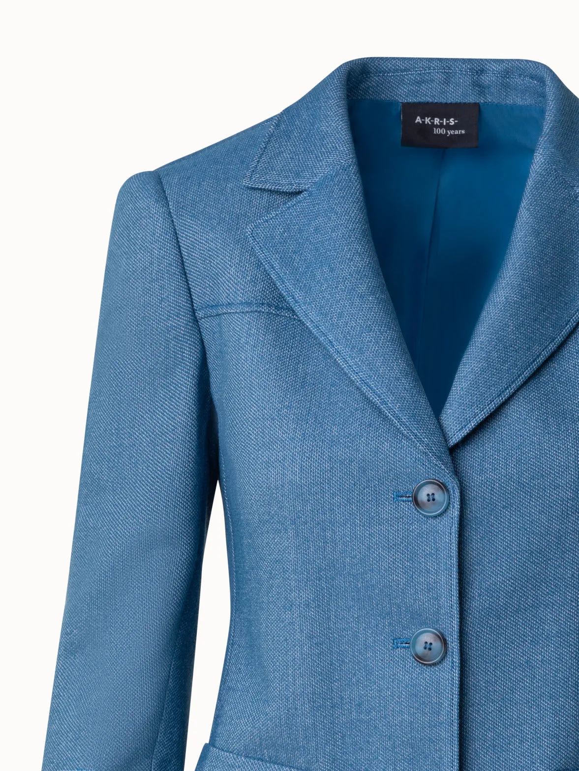 Single Breasted Jacket in Wool Blend