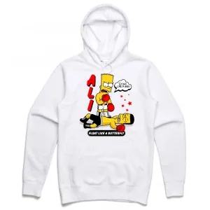 Streetwear on Demand ALI BART BOOTLEG HOODIE WHITE