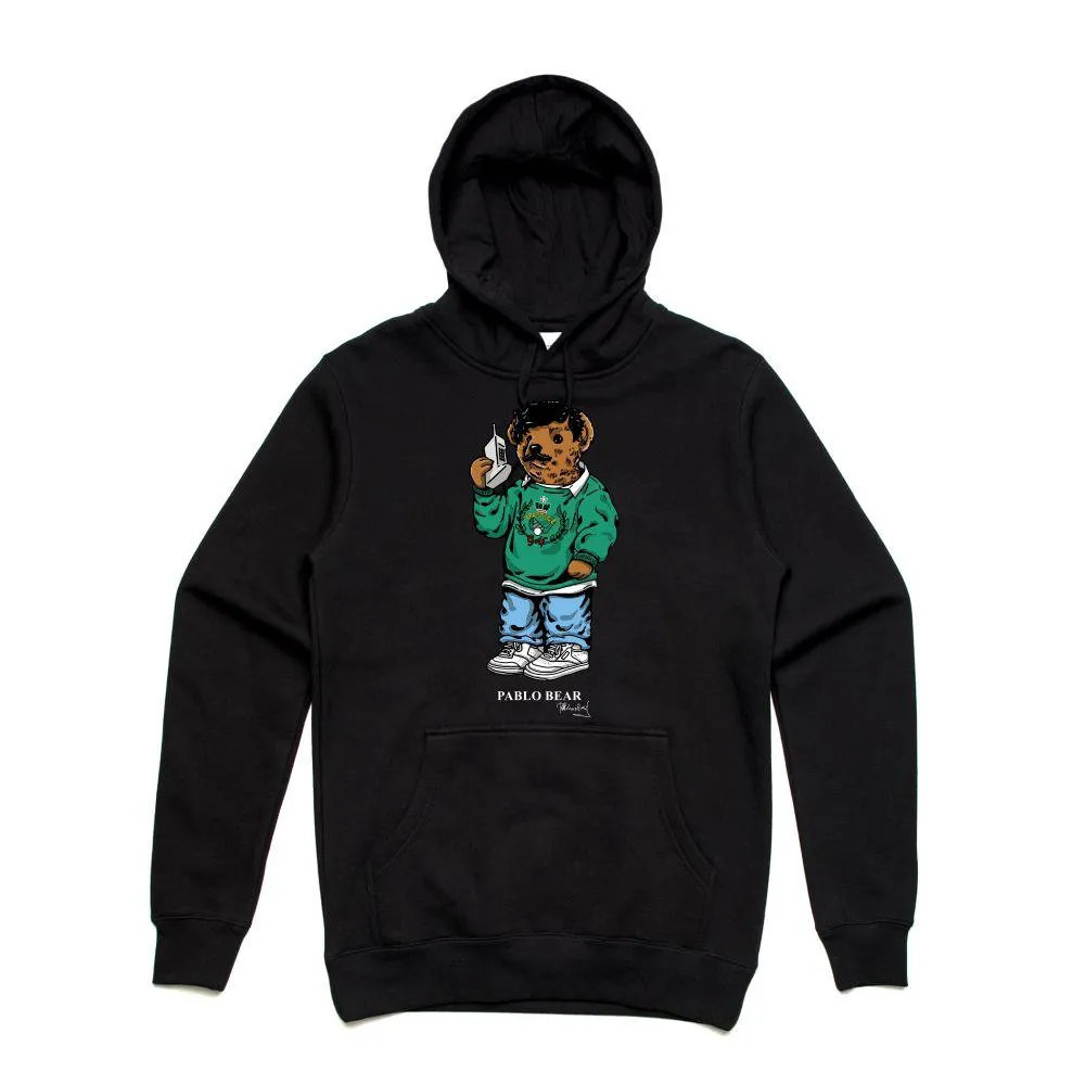 Streetwear on Demand PABLO BEAR HOODIE BLACK