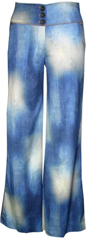 Stretch Denim Hipster Pants