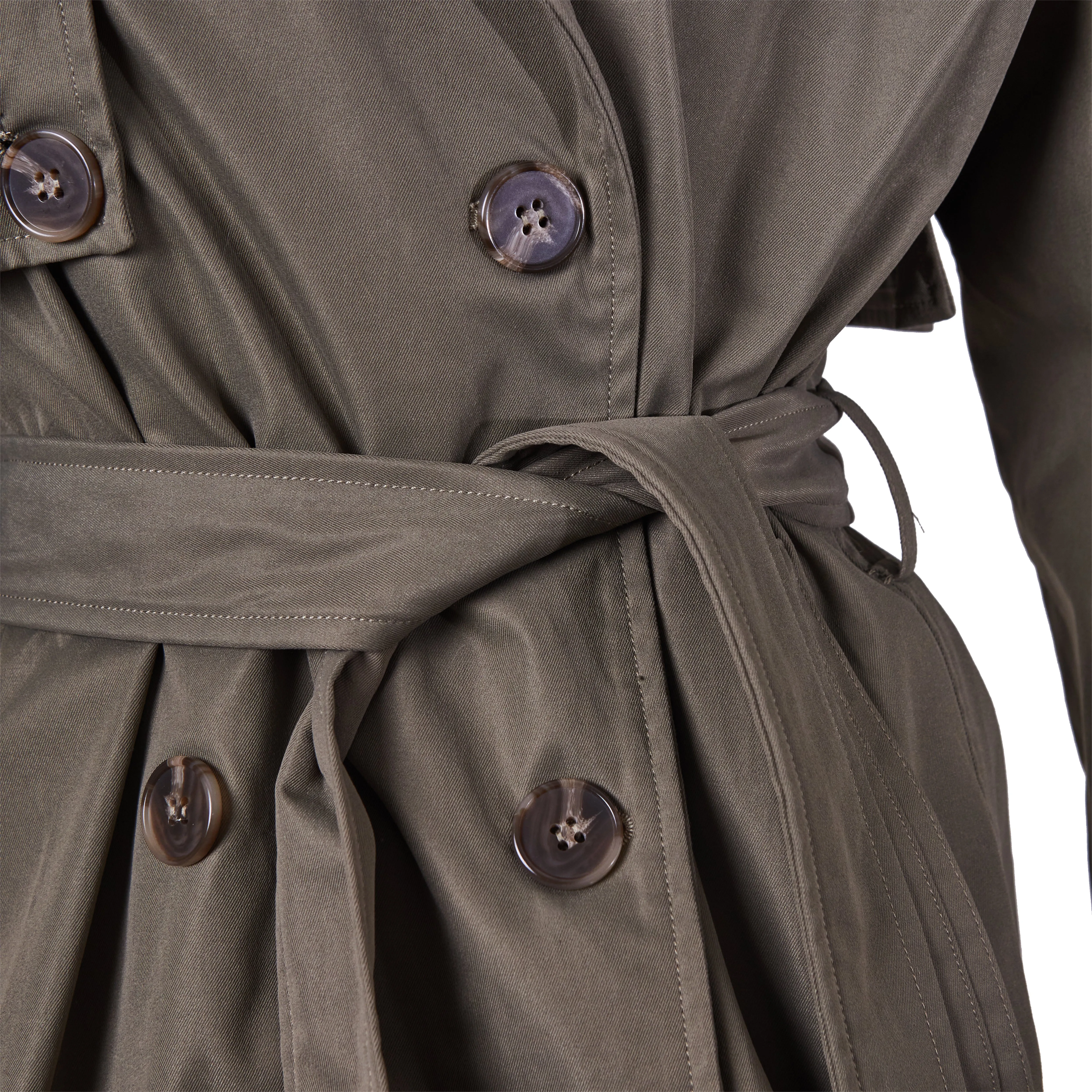 Style Addict Khaki Long Trench Coat