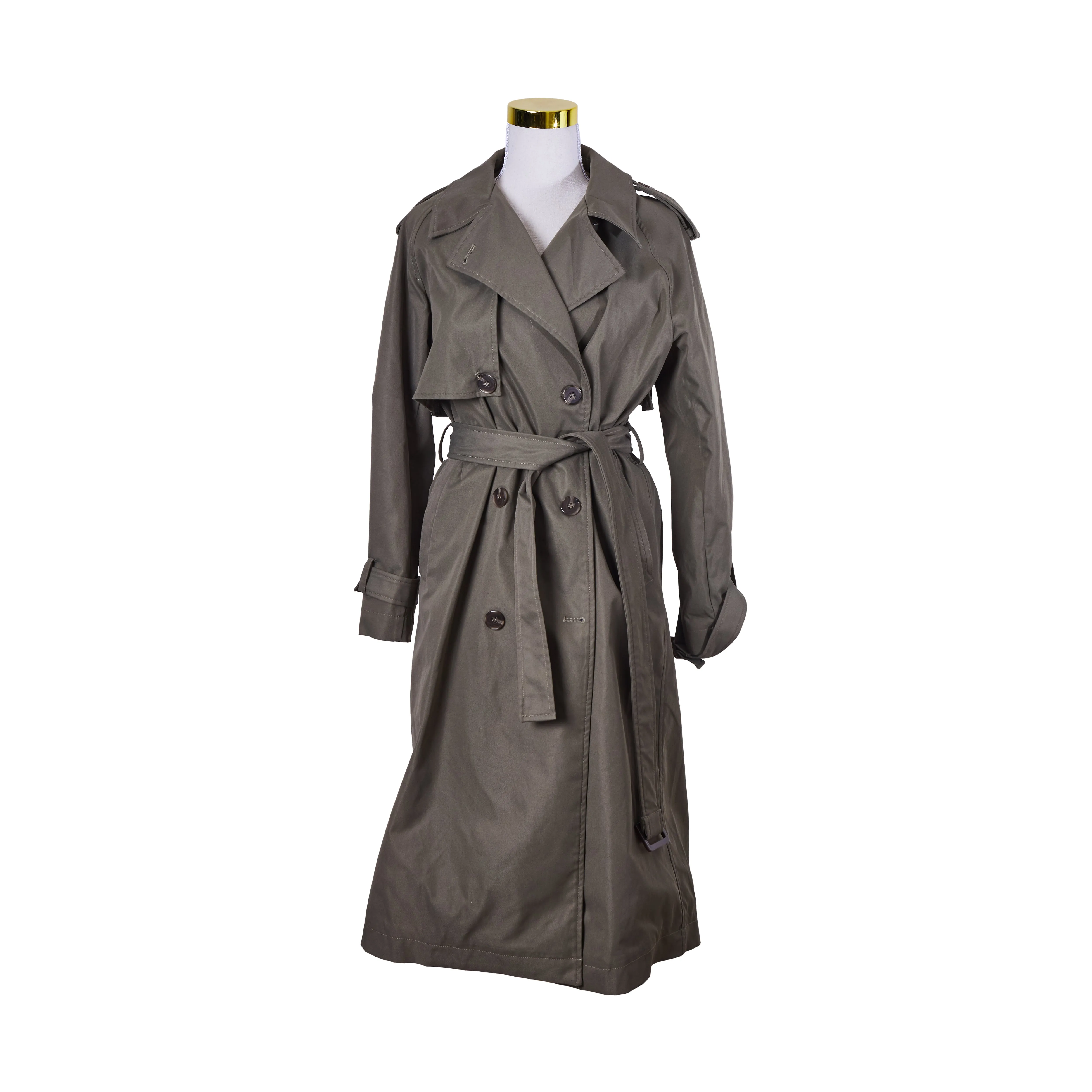 Style Addict Khaki Long Trench Coat