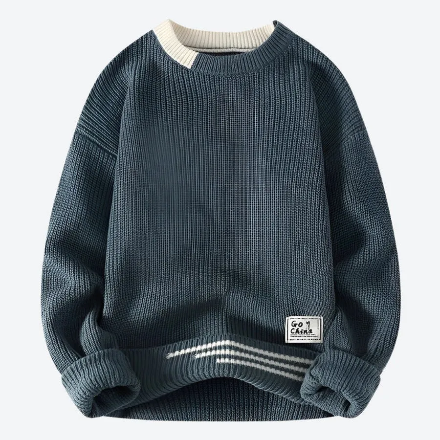 Stylish Ribbed Knit Casual Sweaters