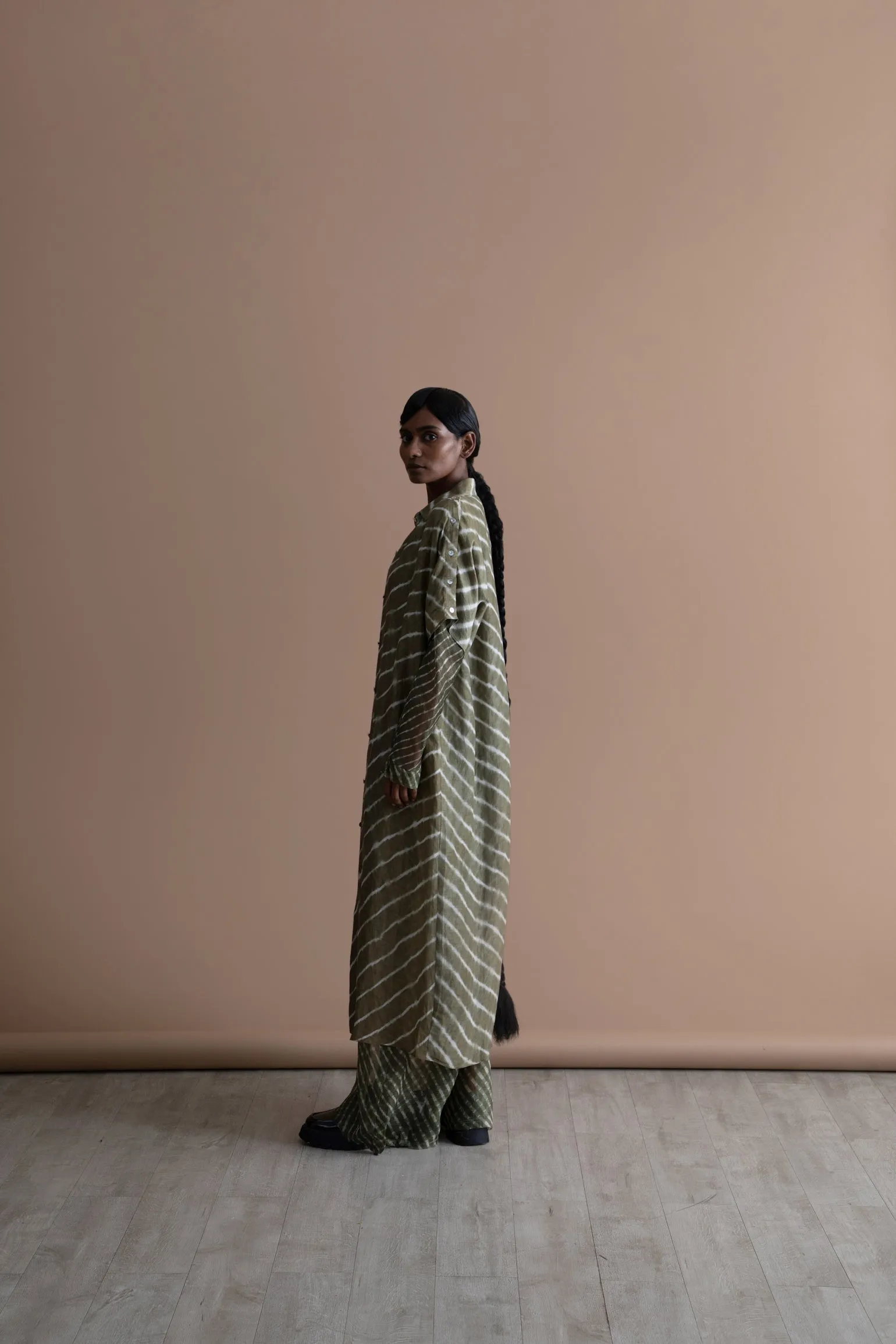 Summer Dress Cyprus Tussar Silk Fashion Edit Kai-04A Urvashi Kaur