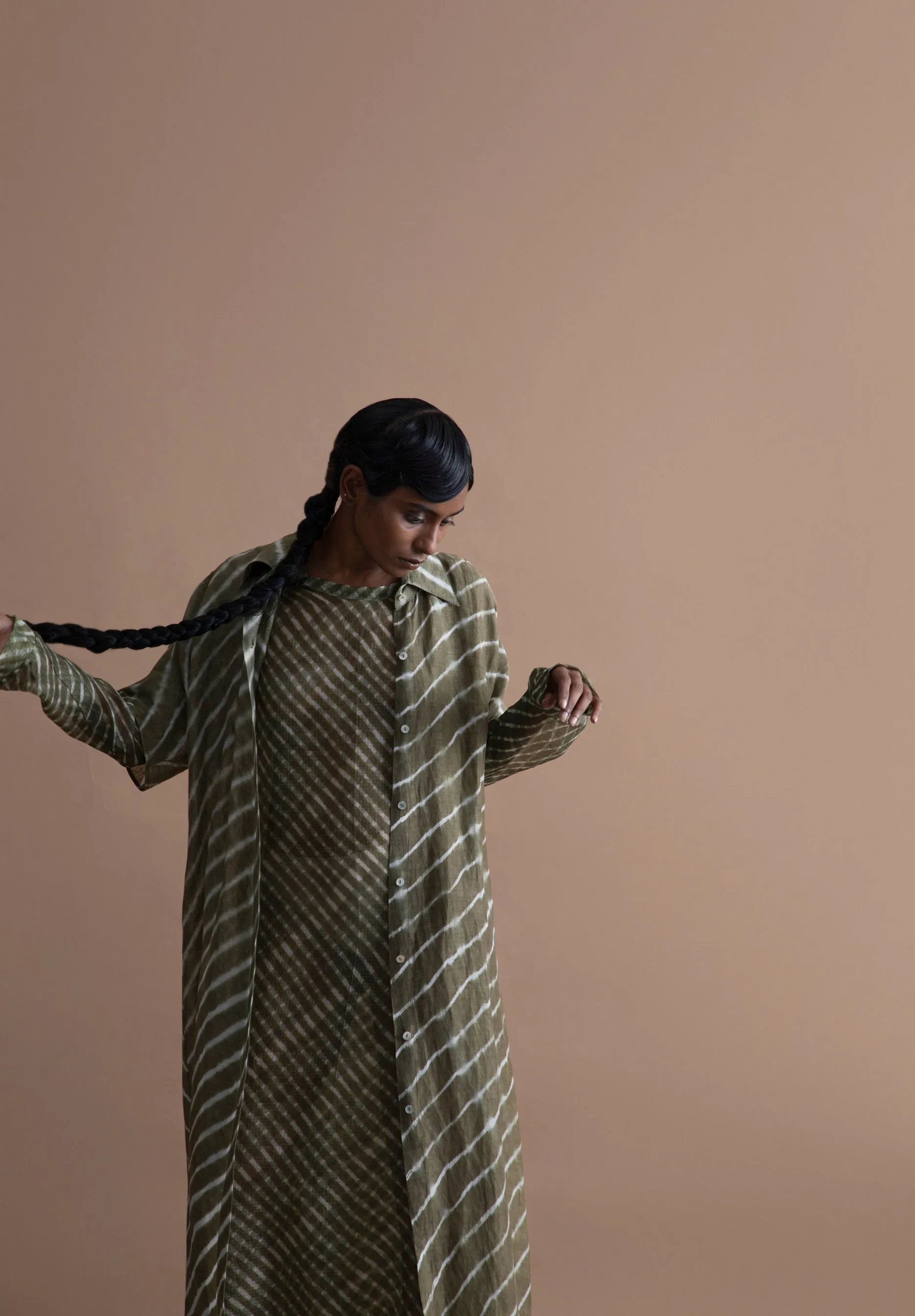 Summer Dress Cyprus Tussar Silk Fashion Edit Kai-04A Urvashi Kaur