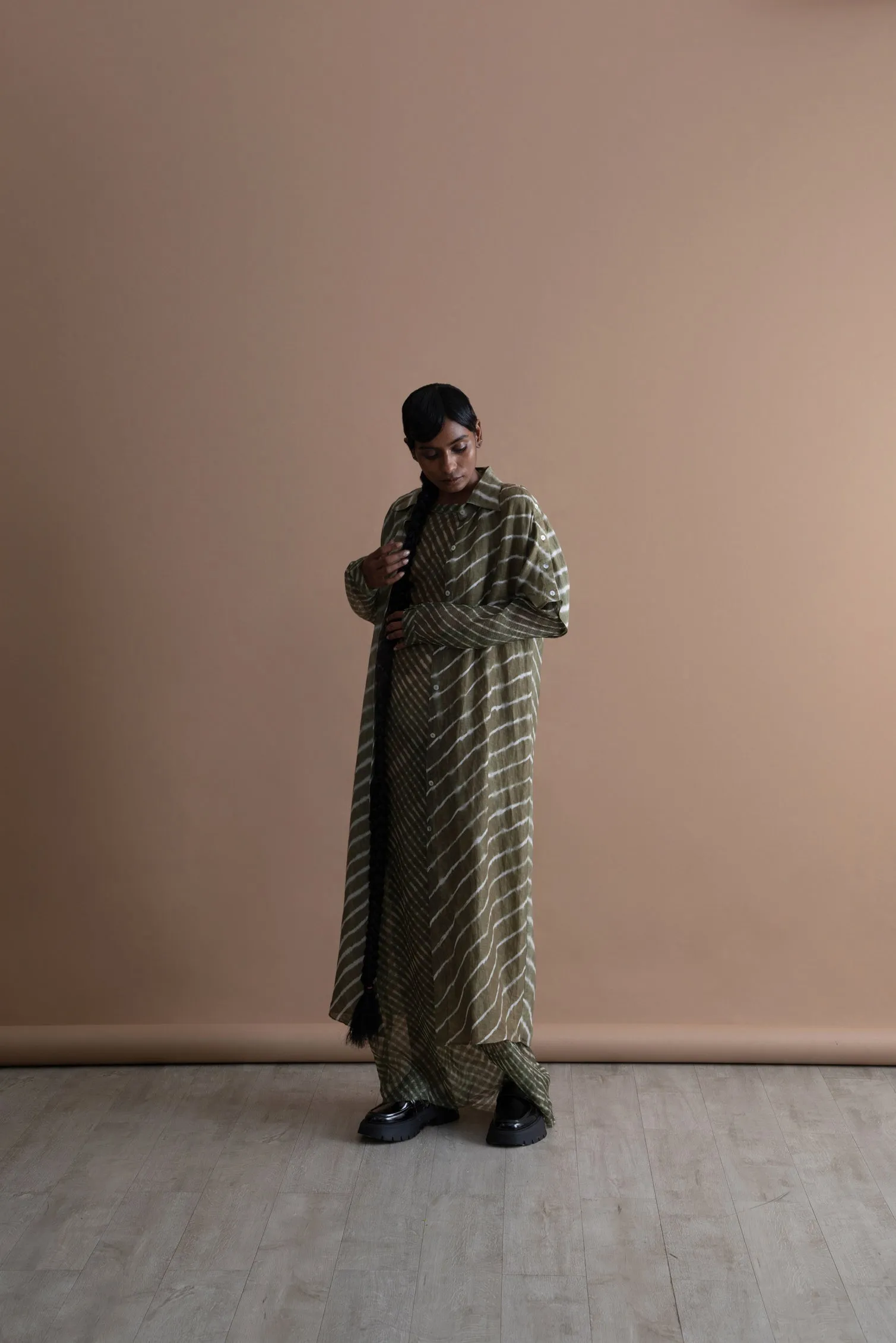 Summer Dress Cyprus Tussar Silk Fashion Edit Kai-04A Urvashi Kaur