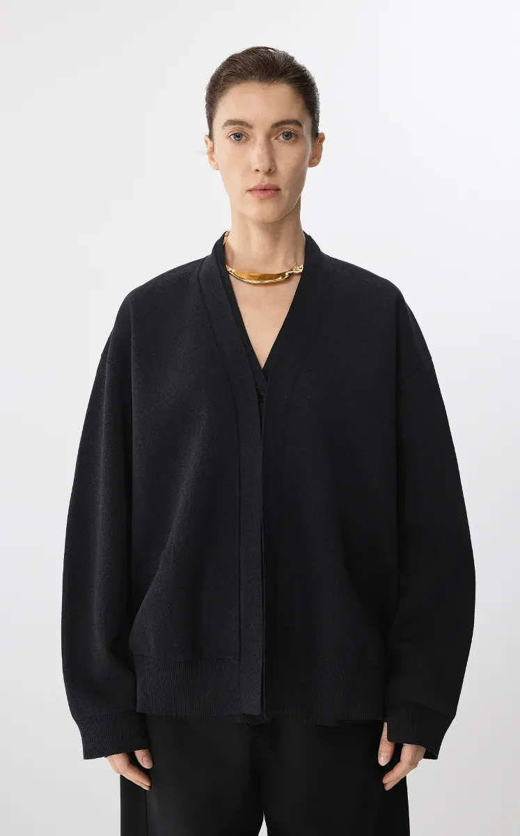 Sweater / JNBY Oversized Paper Yarn Knit Cardigan