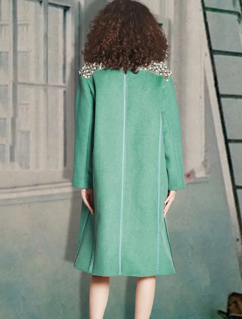Sweet Seams Coat - Sage