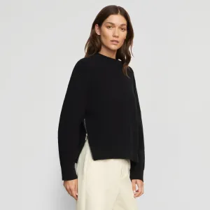 Tate Organic Cotton Side-Zip Sweater