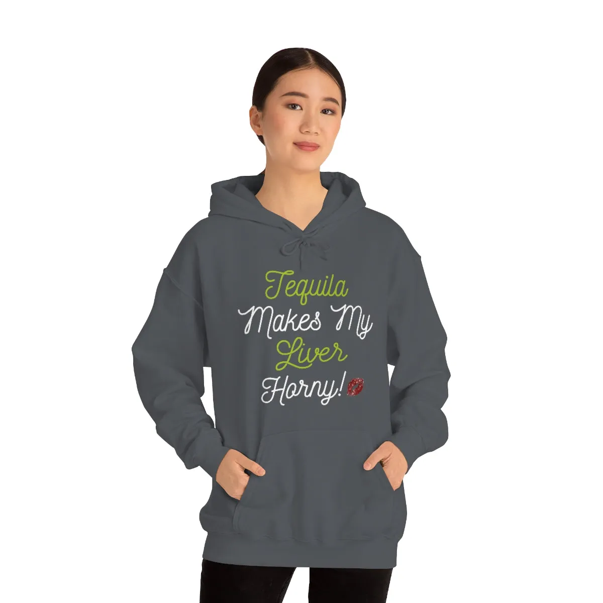 Tequila Makes My Liver Horny Unisex Drinking Hoodie