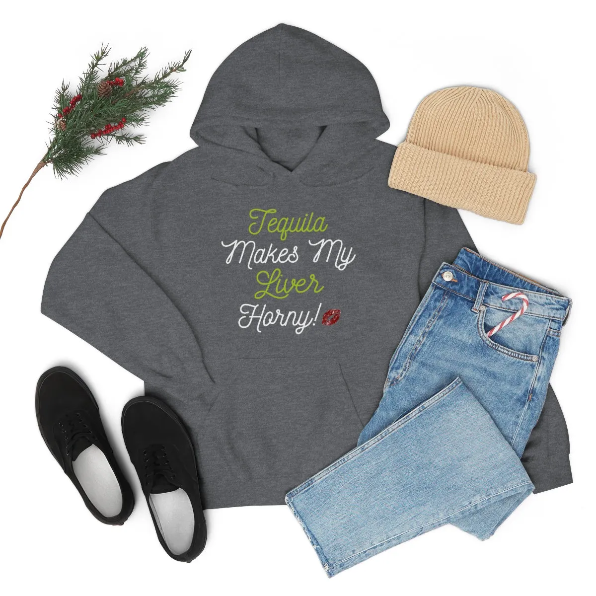Tequila Makes My Liver Horny Unisex Drinking Hoodie