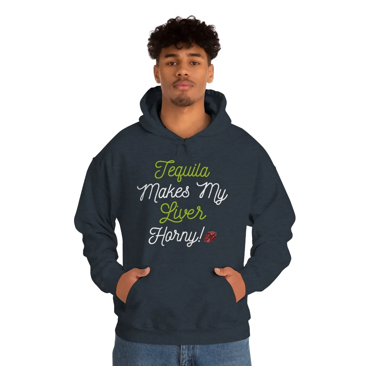 Tequila Makes My Liver Horny Unisex Drinking Hoodie