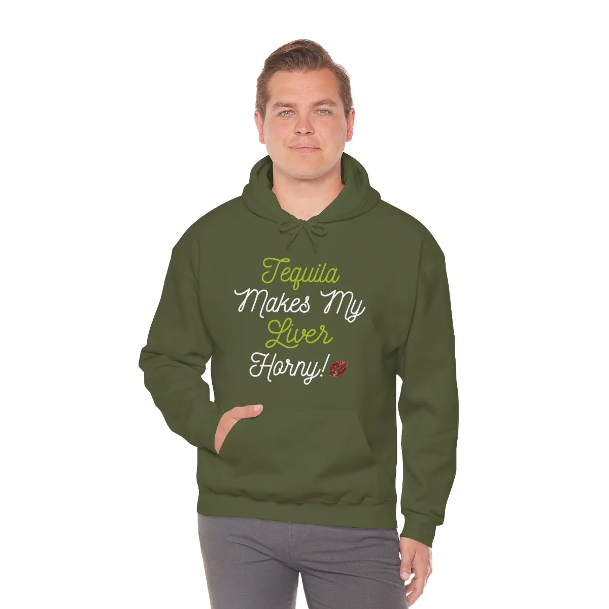 Tequila Makes My Liver Horny Unisex Drinking Hoodie