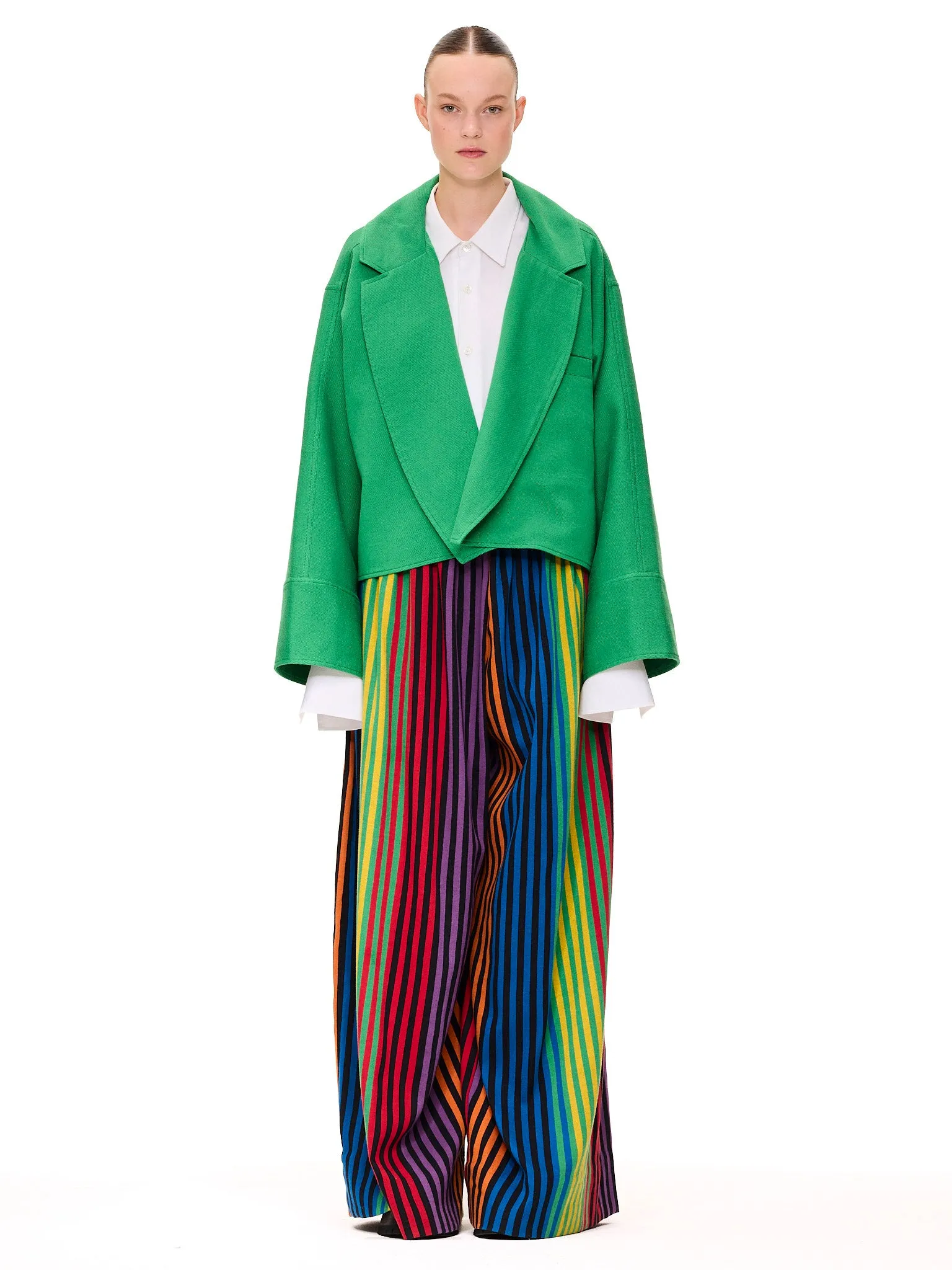The Cropped Jacket : Kelly Green