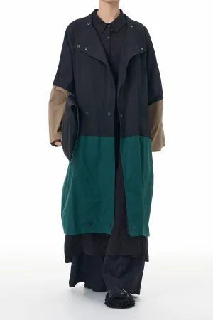 The Snap Block Oversized Trench Coat