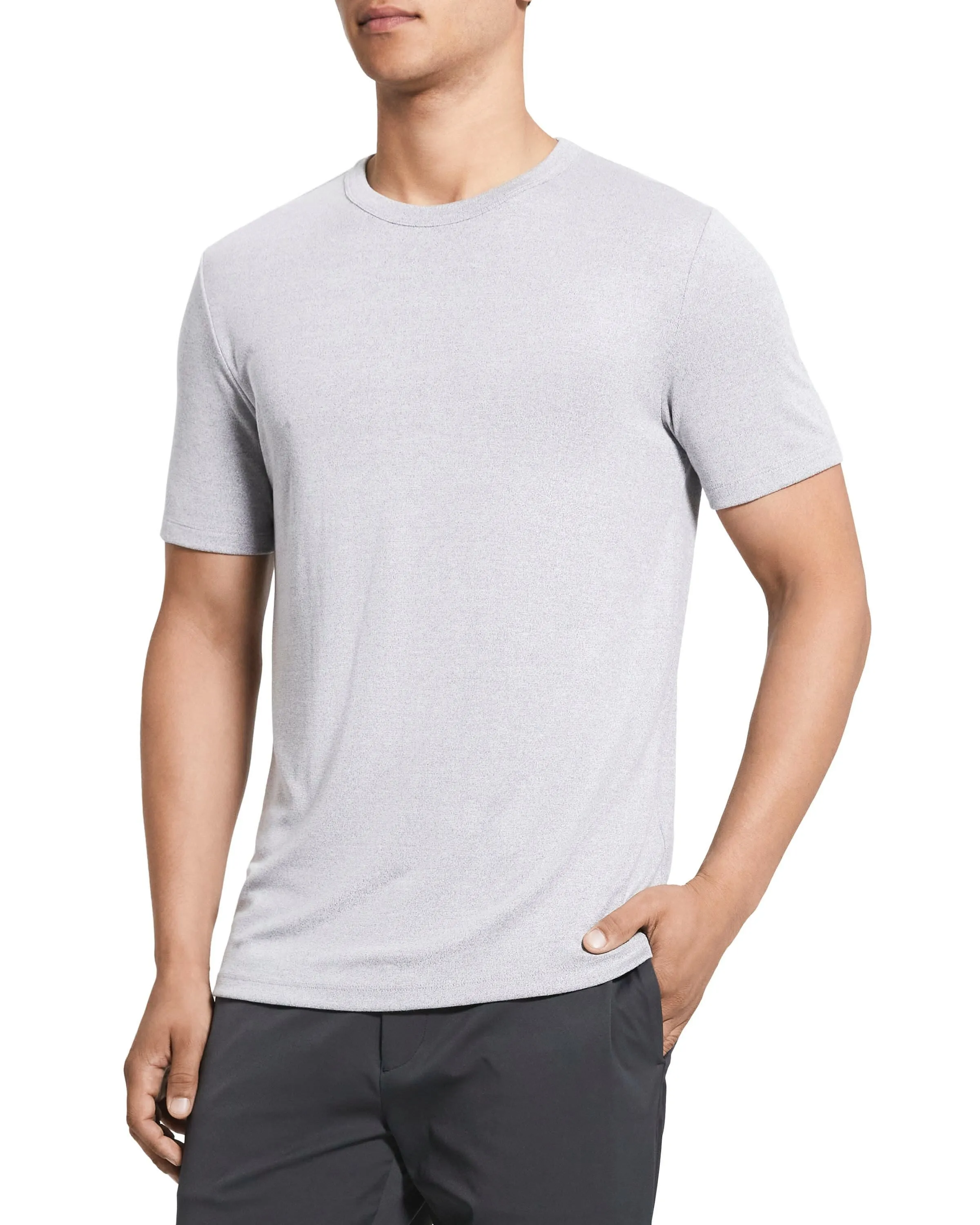 Theory Essential Tee in Anemone - Grey Multi