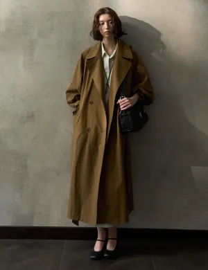 Toffee Oversized Trench Coat -PREORDER