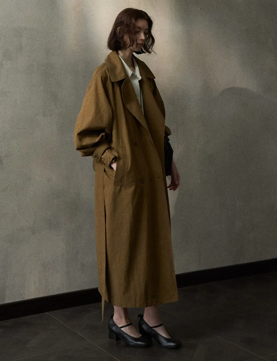 Toffee Oversized Trench Coat -PREORDER