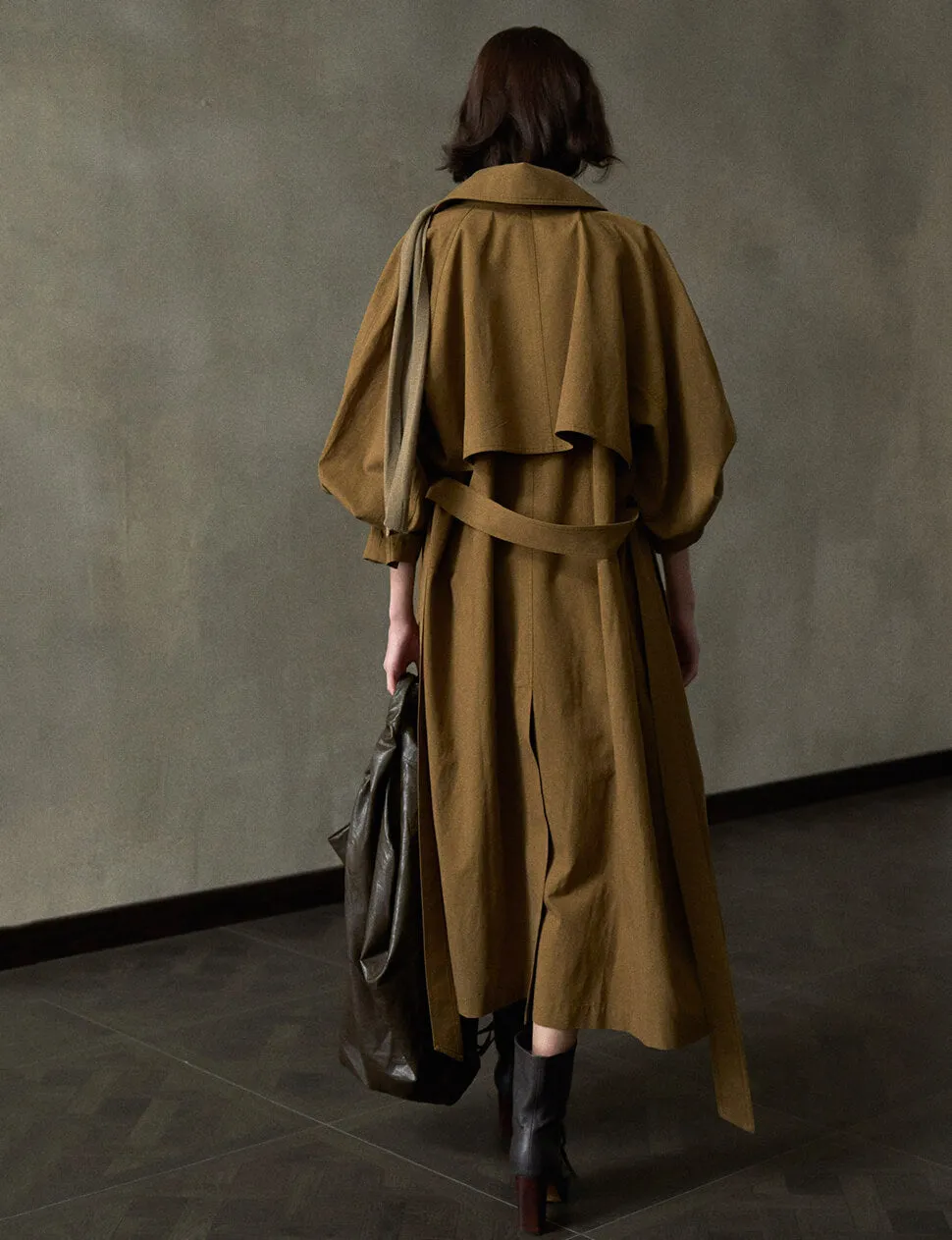 Toffee Oversized Trench Coat -PREORDER