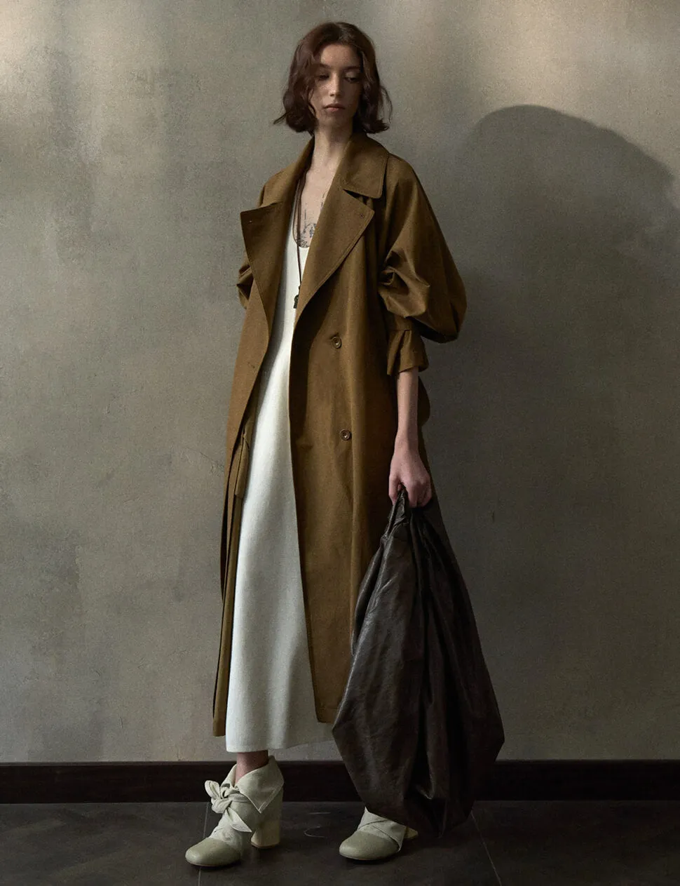 Toffee Oversized Trench Coat -PREORDER