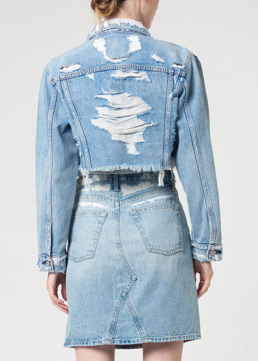 Tracee Cropped Denim Jacket