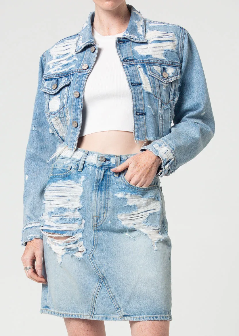 Tracee Cropped Denim Jacket