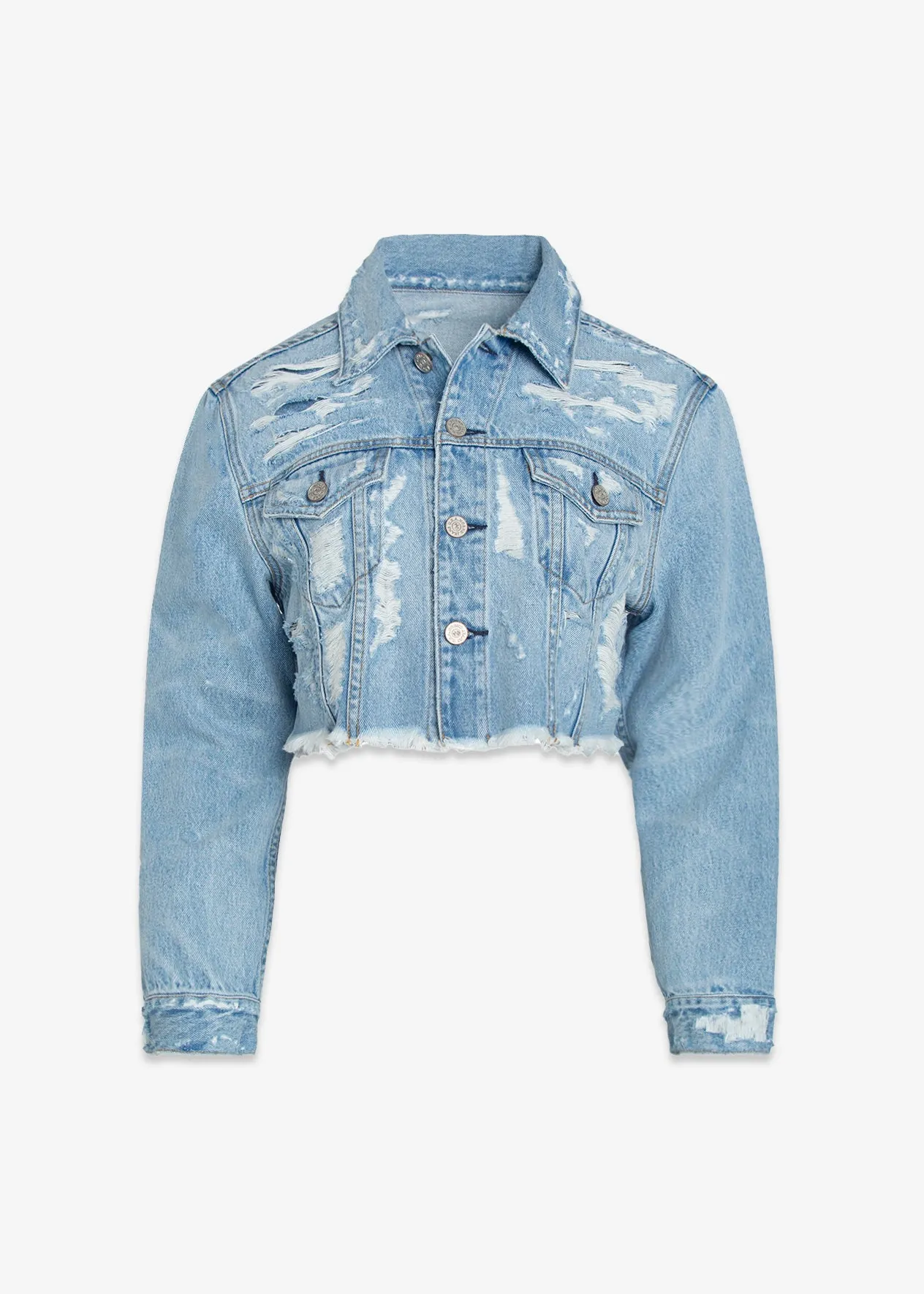 Tracee Cropped Denim Jacket