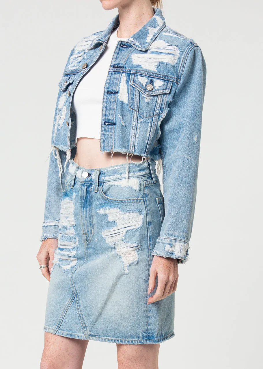 Tracee Cropped Denim Jacket