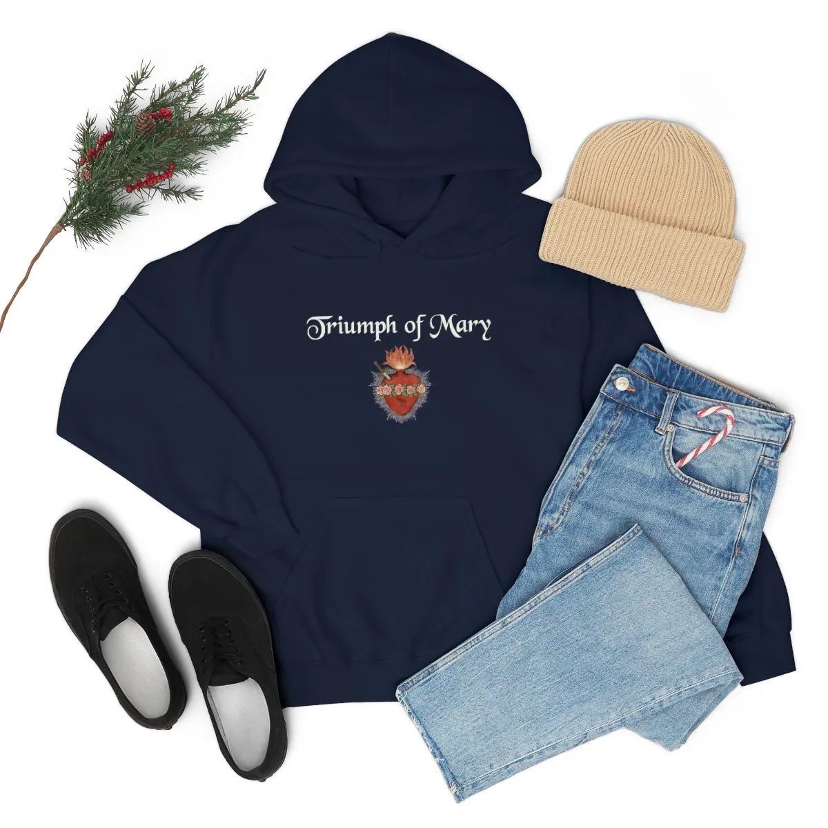 Triumph of Mary Hooded Sweatshirt