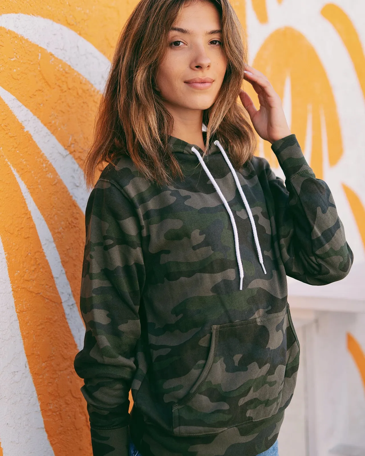 Unisex Lightweight Fitted Hooded Pullover Sweatshirt