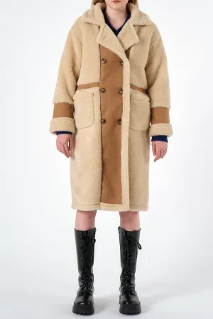 Victoria Shearling Long Coat
