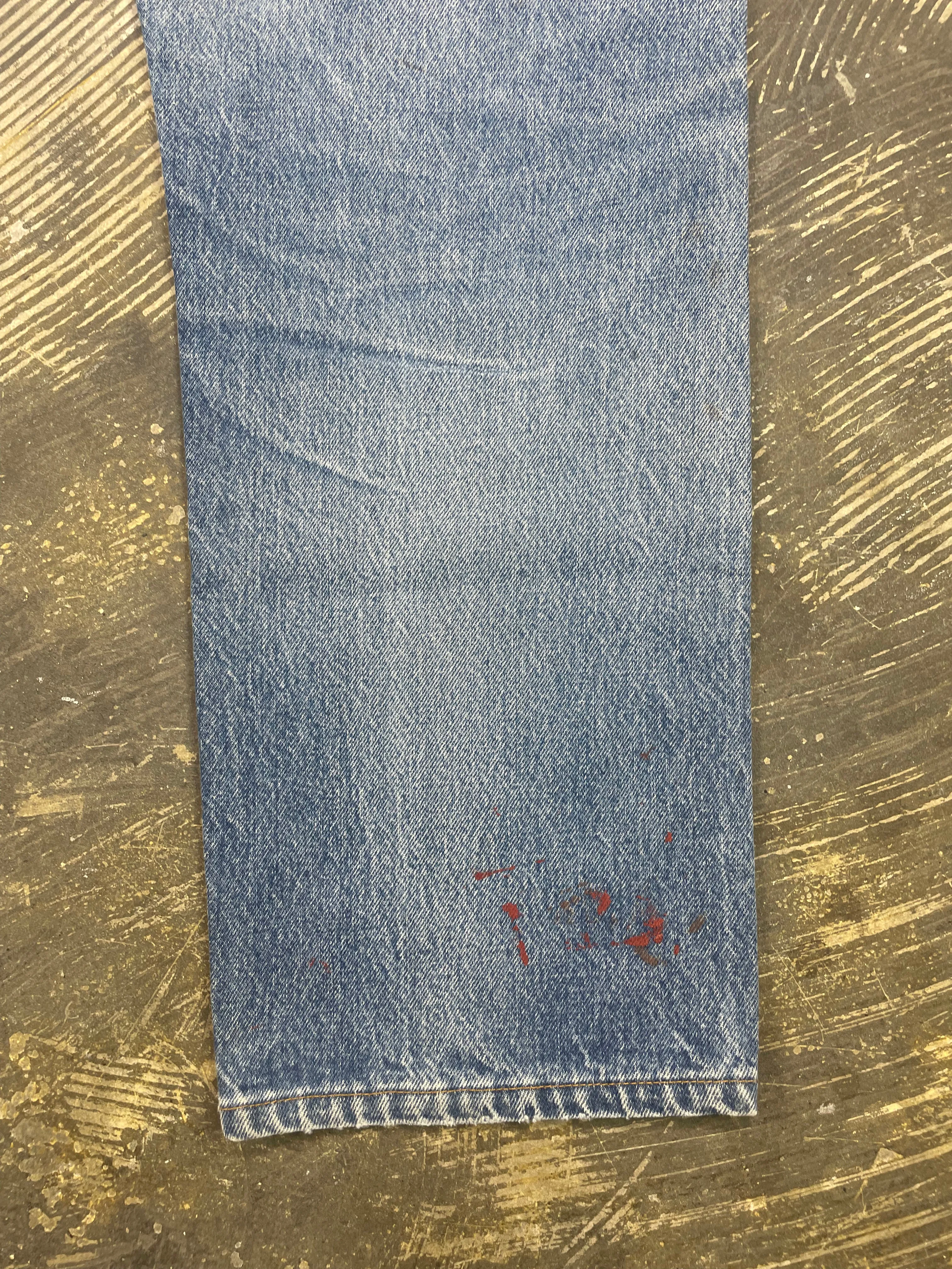 Vintage Levi 501 USA Premium Wash & Paint Denim Jeans (JYJ-0324)