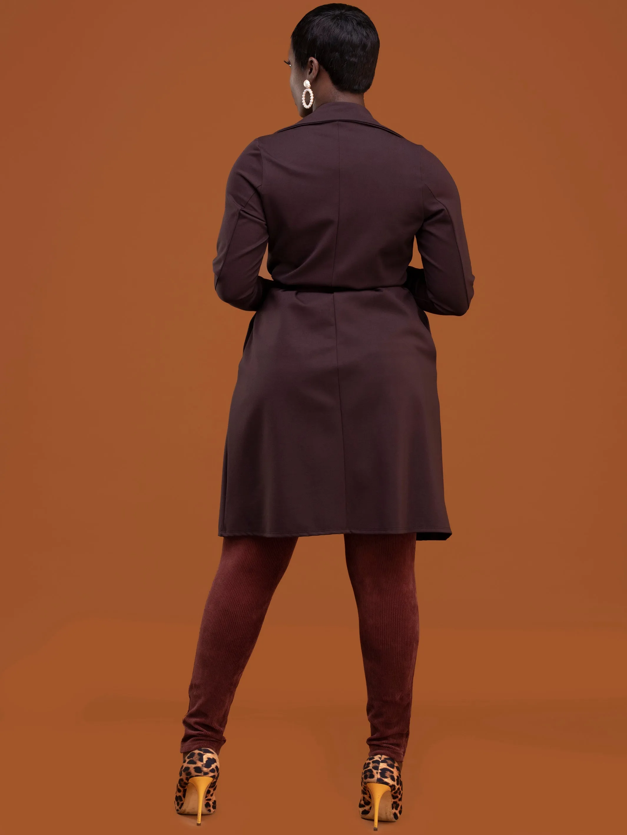 Vivo Basic Trench Coat - Chocolate