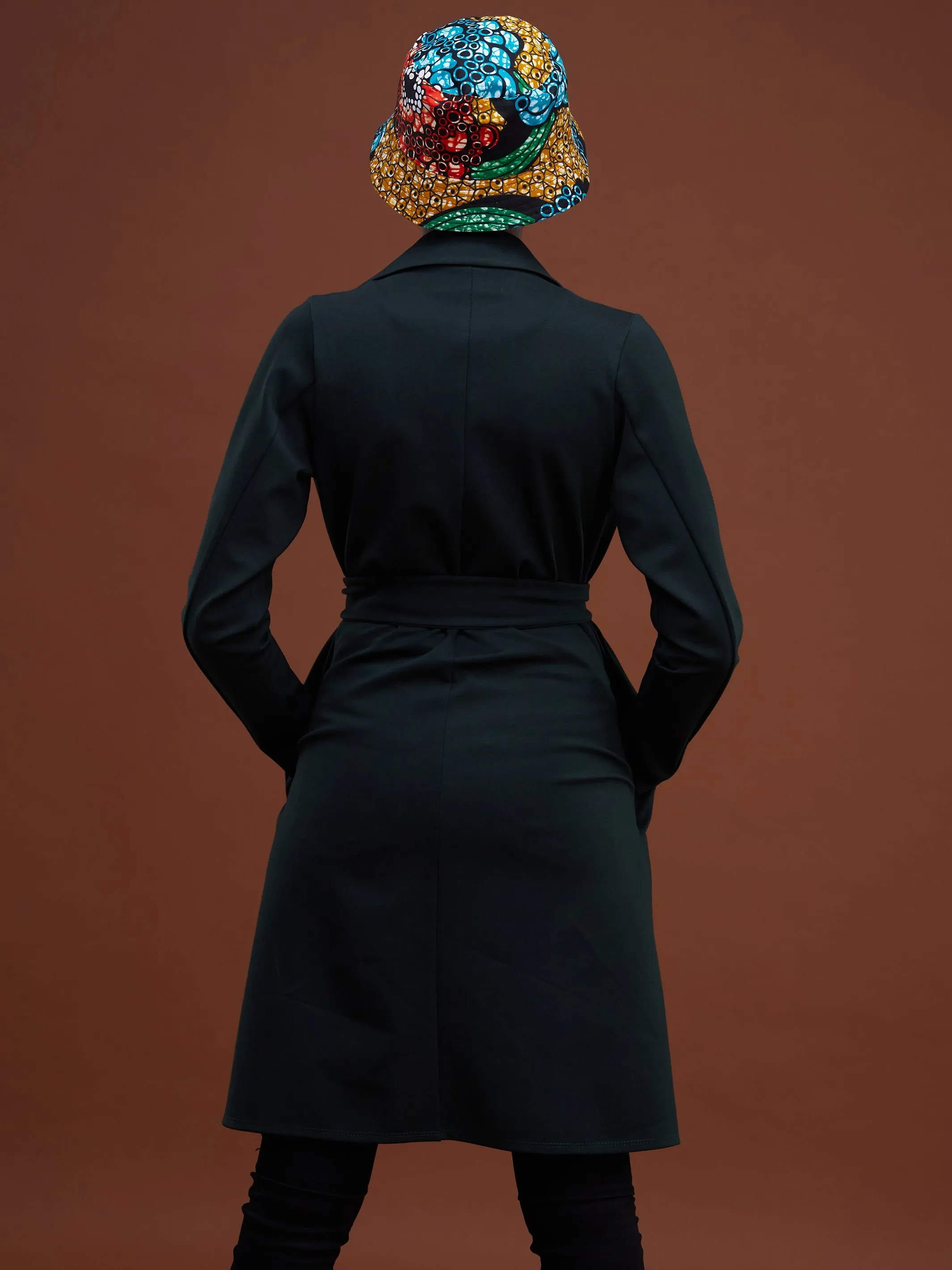 Vivo Basic Trench Coat - Dark Green
