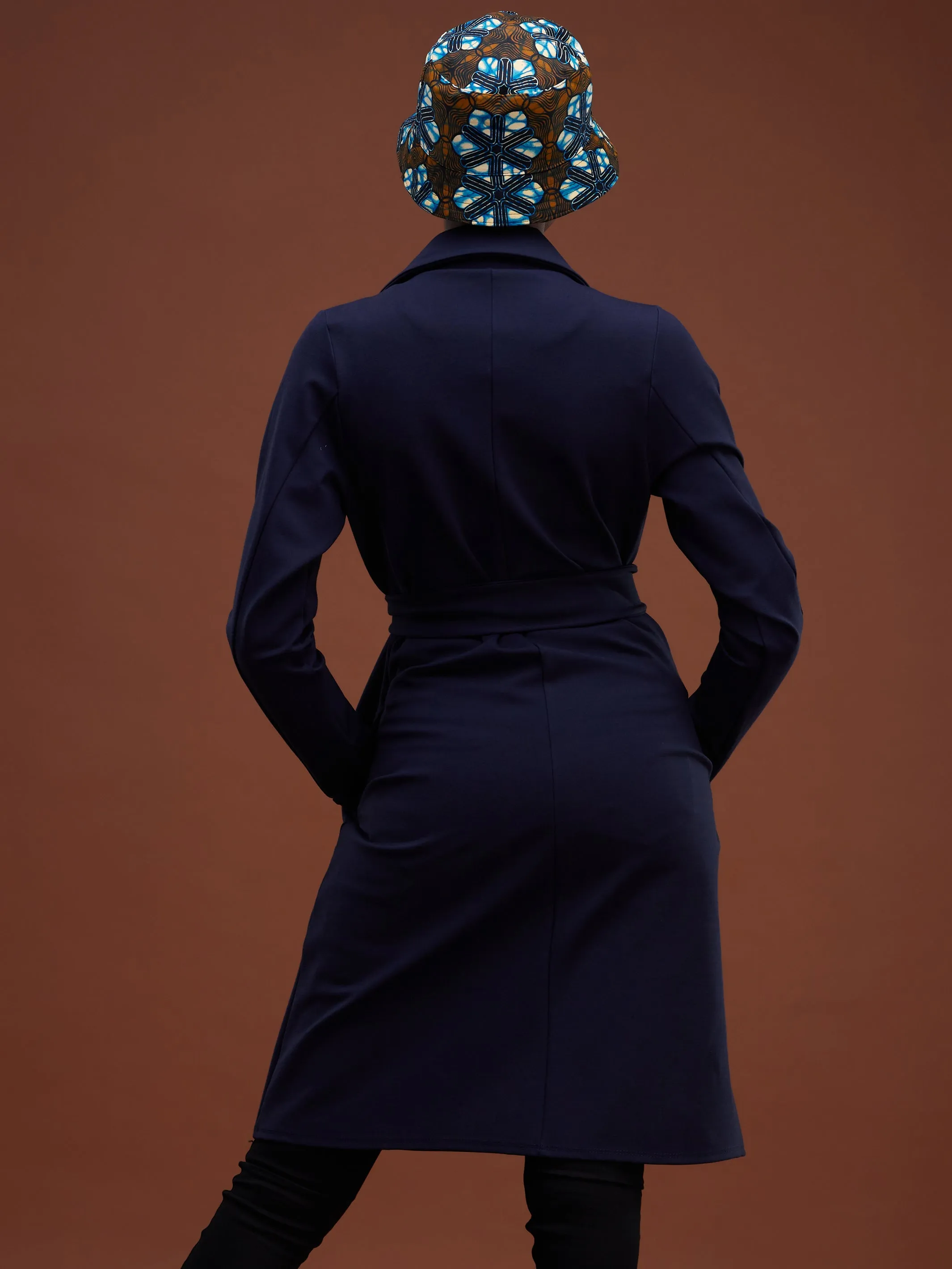 Vivo Basic Trench Coat - Navy Blue