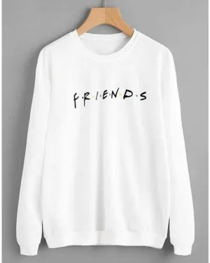 WHITE FRIENDS SWEATSHIRT FOR FOR womens
