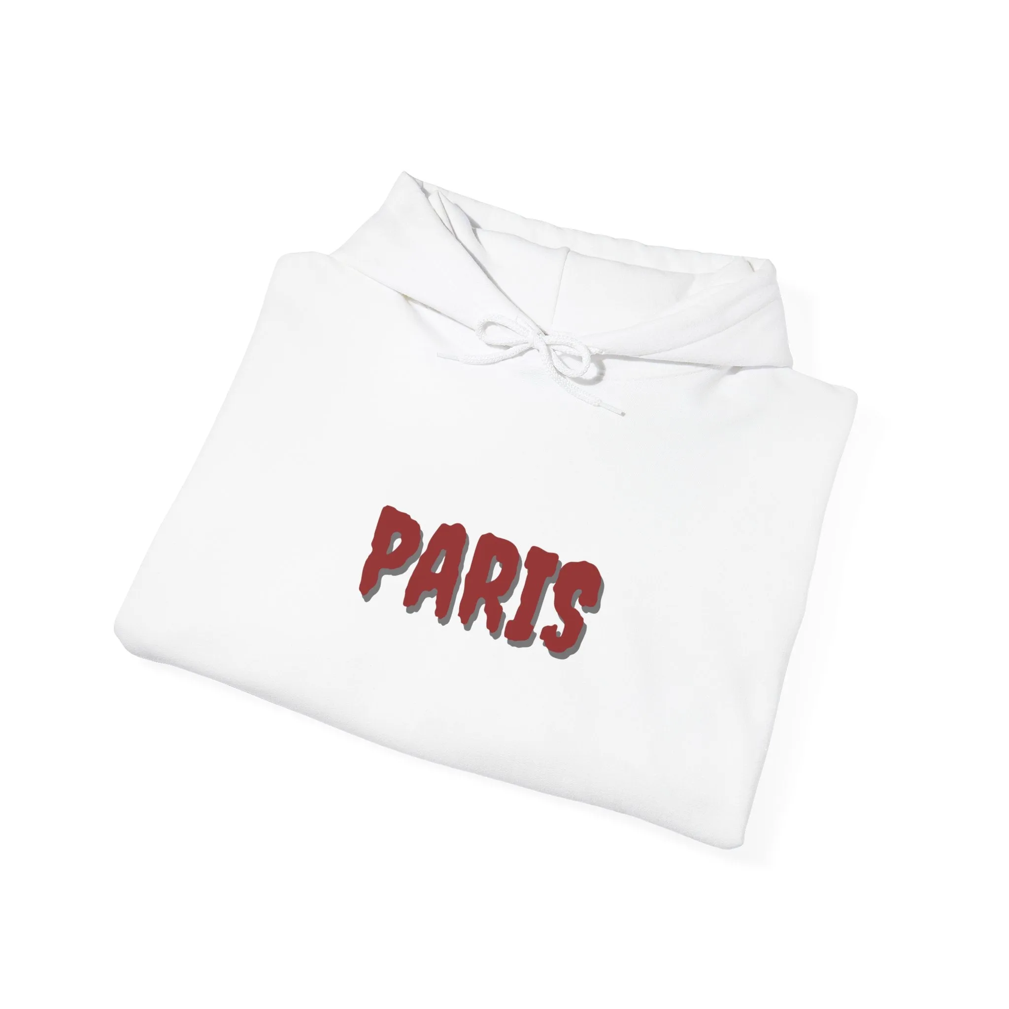 White Paris Pullover Hoodie – Chic, Cozy, and Iconic (S-5XL)