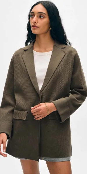 White   Warren Cotton Blazer