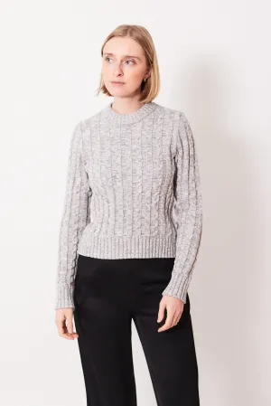 White   Warren Organic Cotton Cable Crew