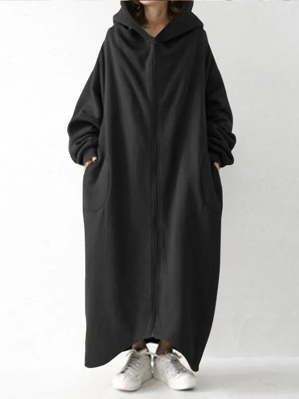 Winter Hooded Overcoats Sweatshirts